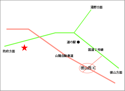 地図　周南バイオマスセンター